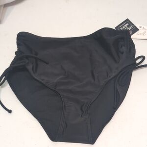 Salt & Cove black High-Waisted Bikini Bottom Size Small New With Tags